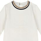 طقم هدايا أفرول بالشعار باللون العاجي, 1, hi-res