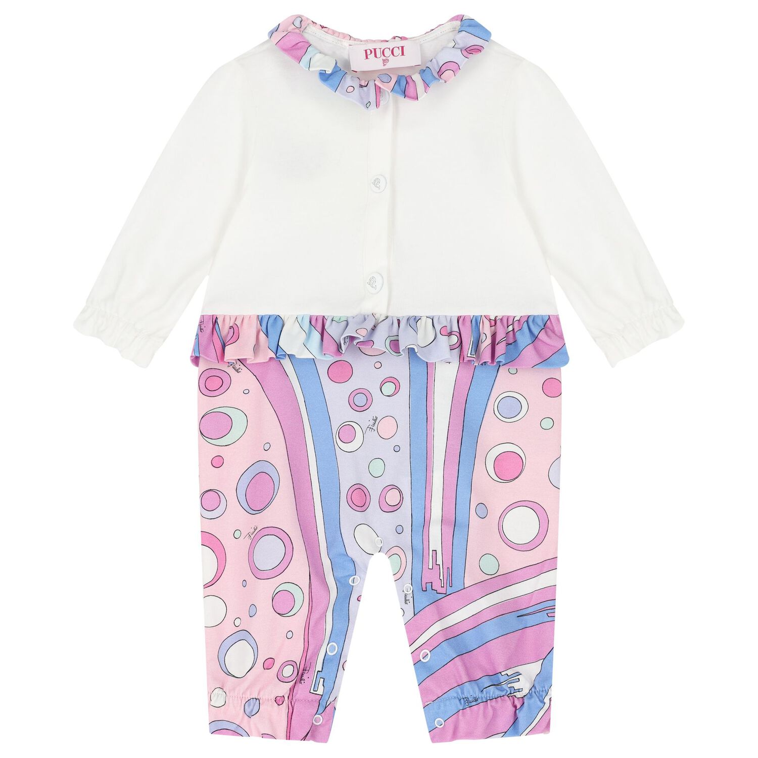 Girls White & Pink Fontane Babygrow Gift Set, 2, hi-res