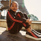 بنطلون رياضى بنات بالشعار باللون البنى, 1, hi-res