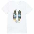 Boys White Holographic T-Shirt, 1, hi-res