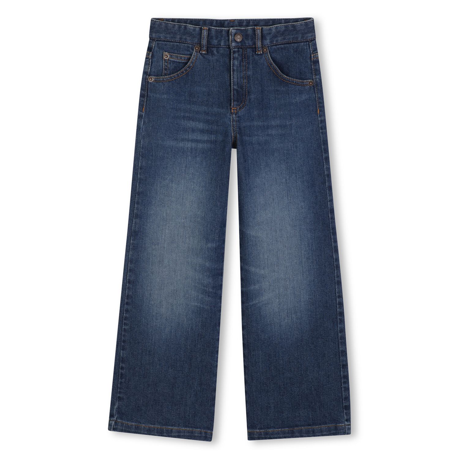 Girls Blue Denim Jeans, 1, hi-res