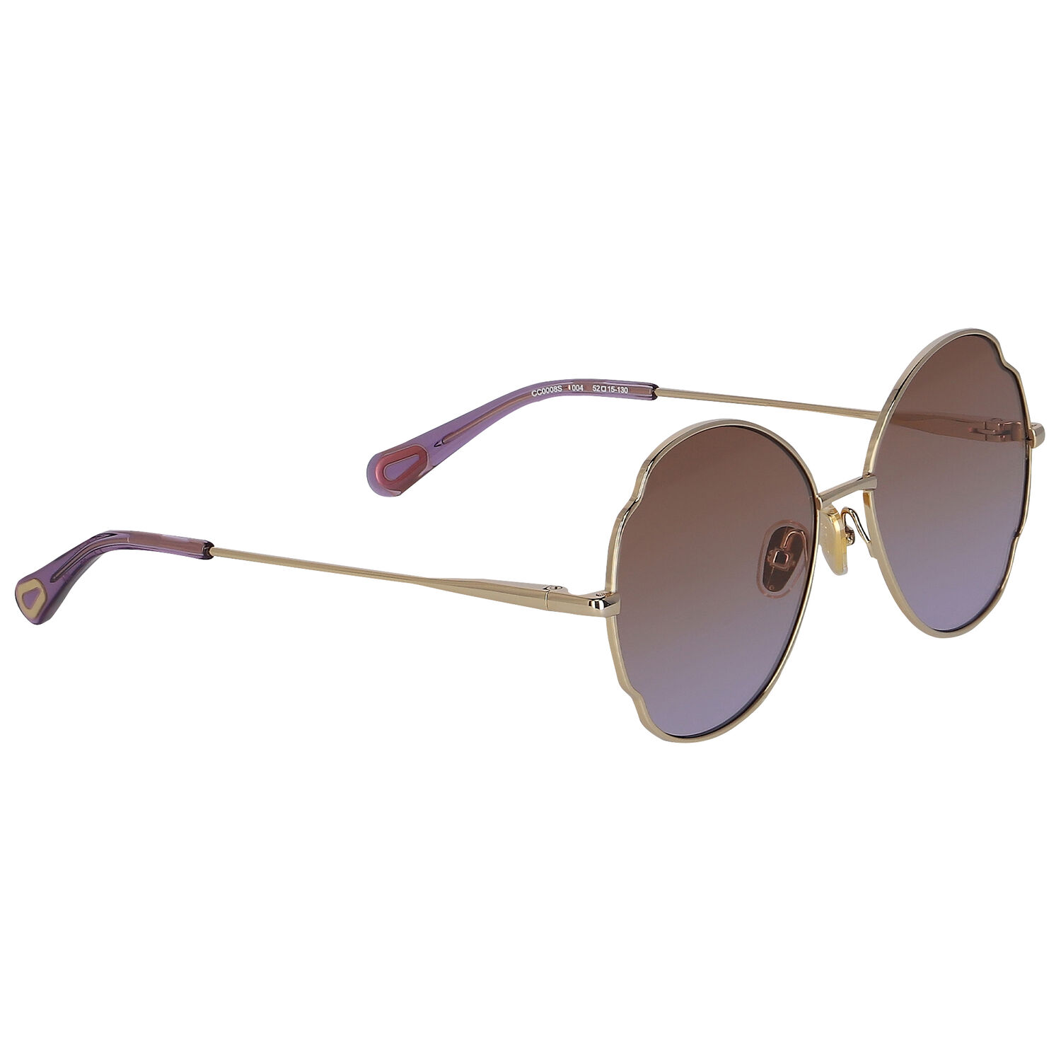 Girls Gold & Purple Aviator Sunglasses, 2, hi-res image number null