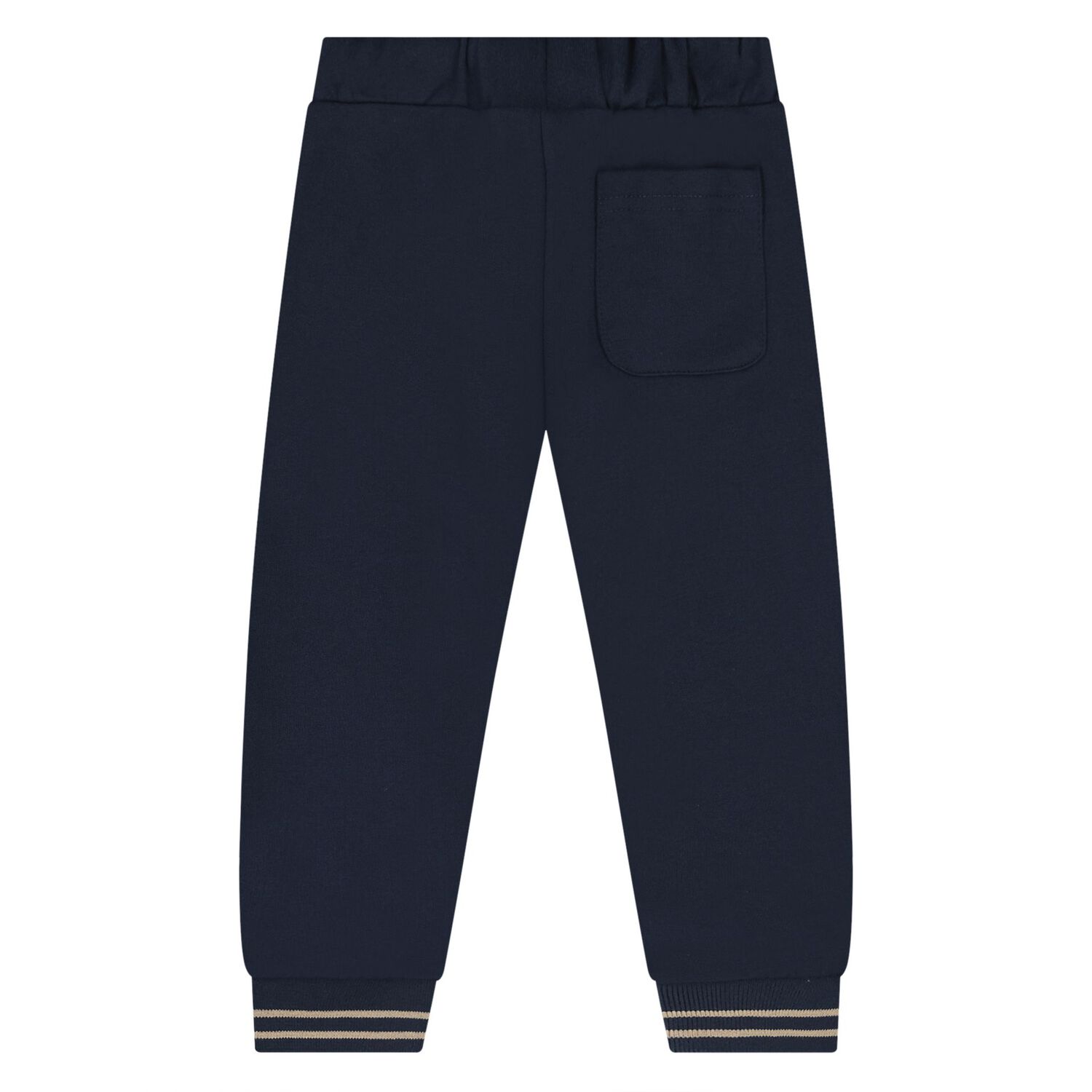 Younger Boys Navy Blue & Beige Tiger Tracksuit Set ( 3 Piece ), 2, hi-res