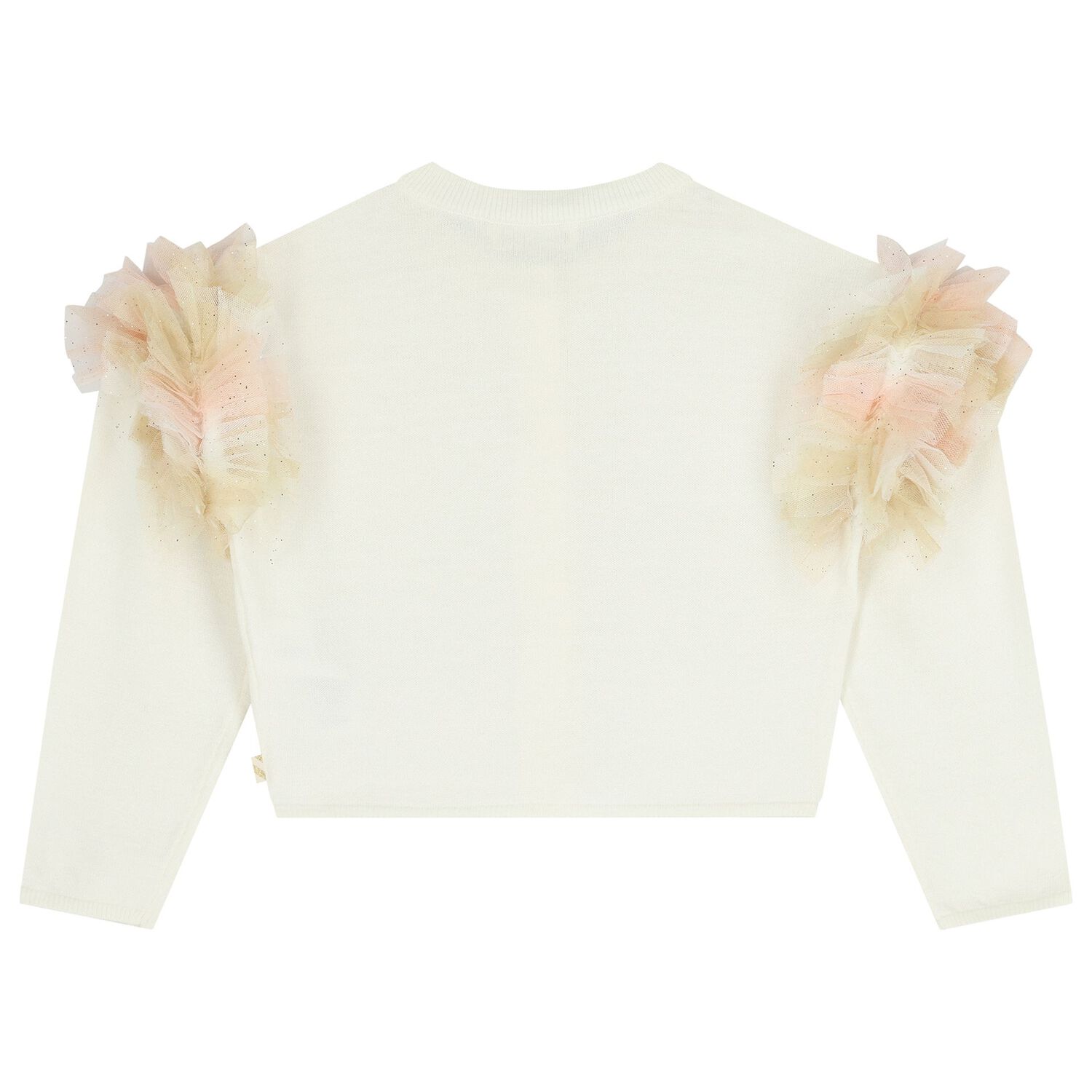 Girls Ivory Knitted Cardigan, 2, hi-res