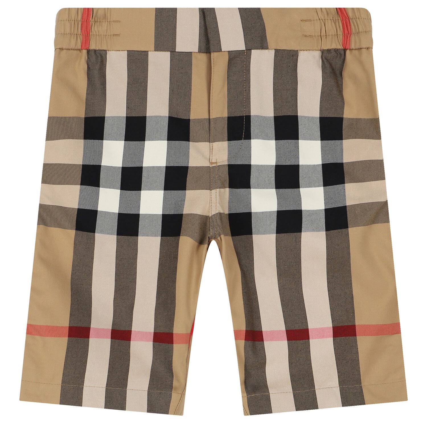Boys Beige Check Shorts, 1, hi-res image number null