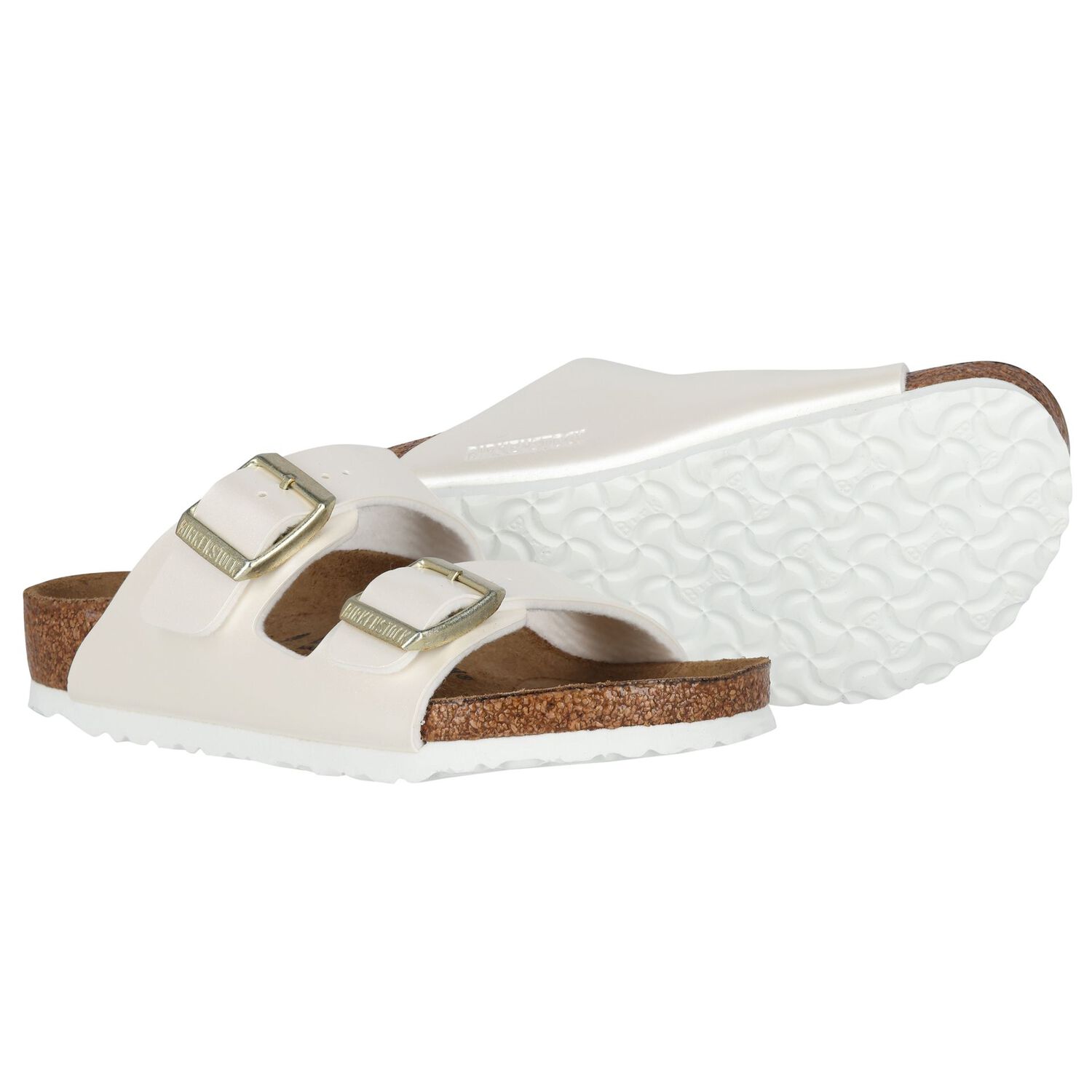 Girls White Arizona Sandals, 1, hi-res image number null