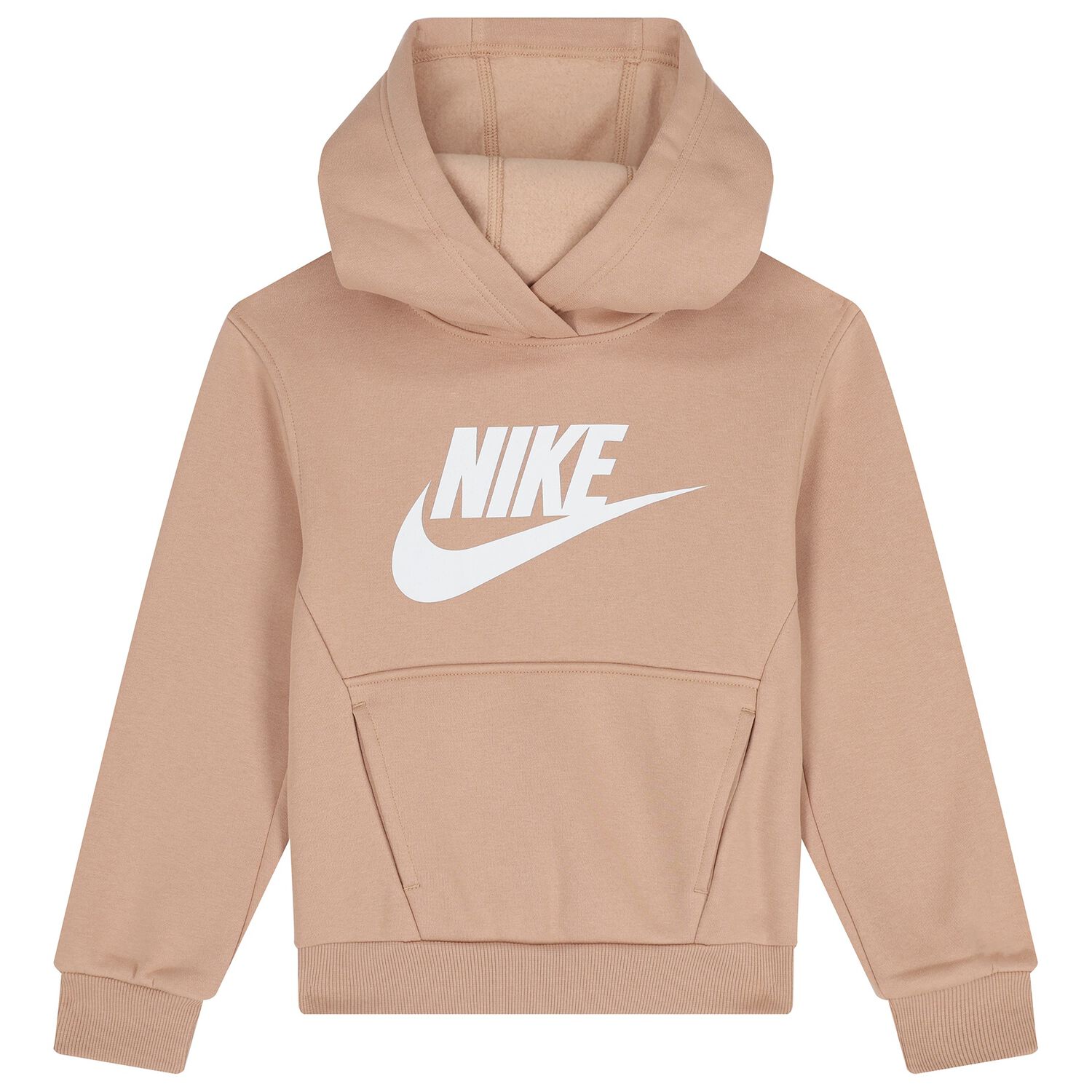 Beige Logo Hooded Top, 2, hi-res