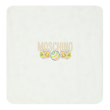 Ivory Teddy Bear Logo Baby Blanket