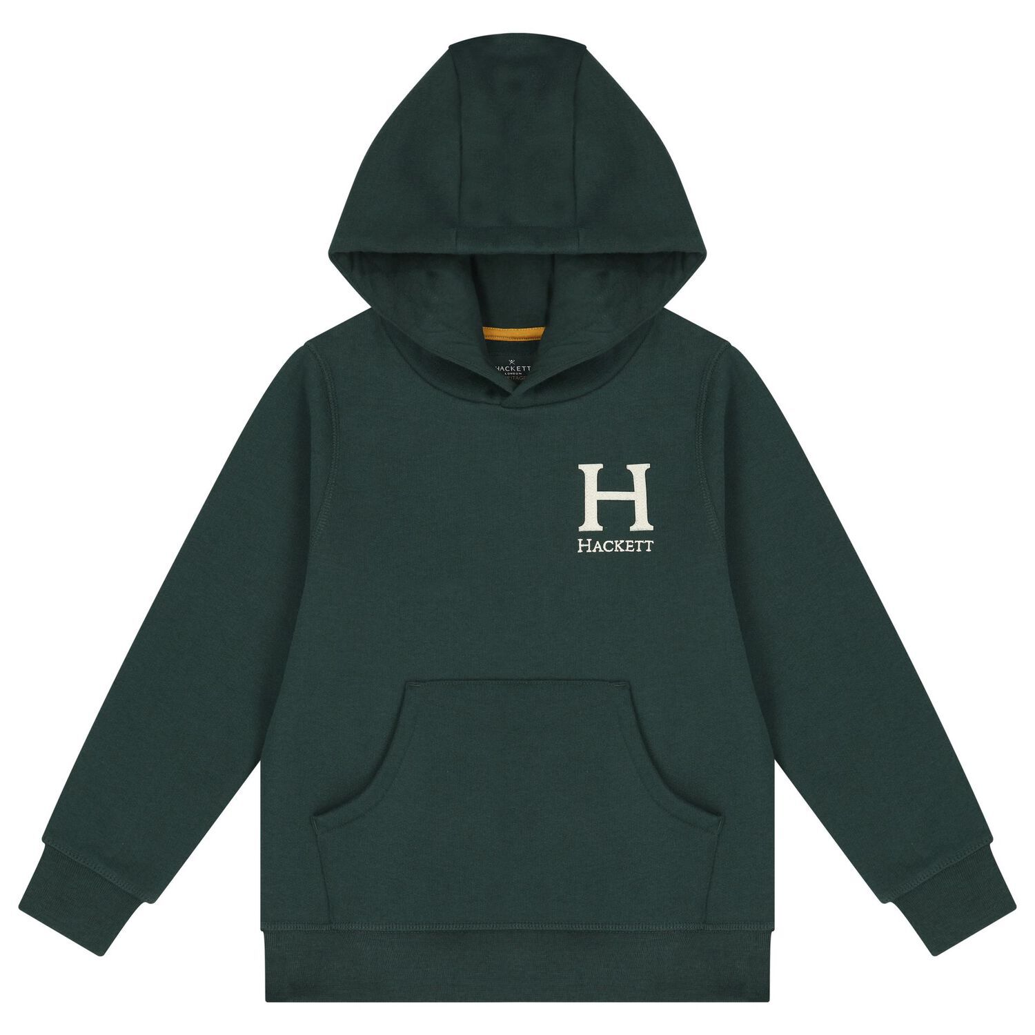 Boys Green Logo Hooded Top, 1, hi-res