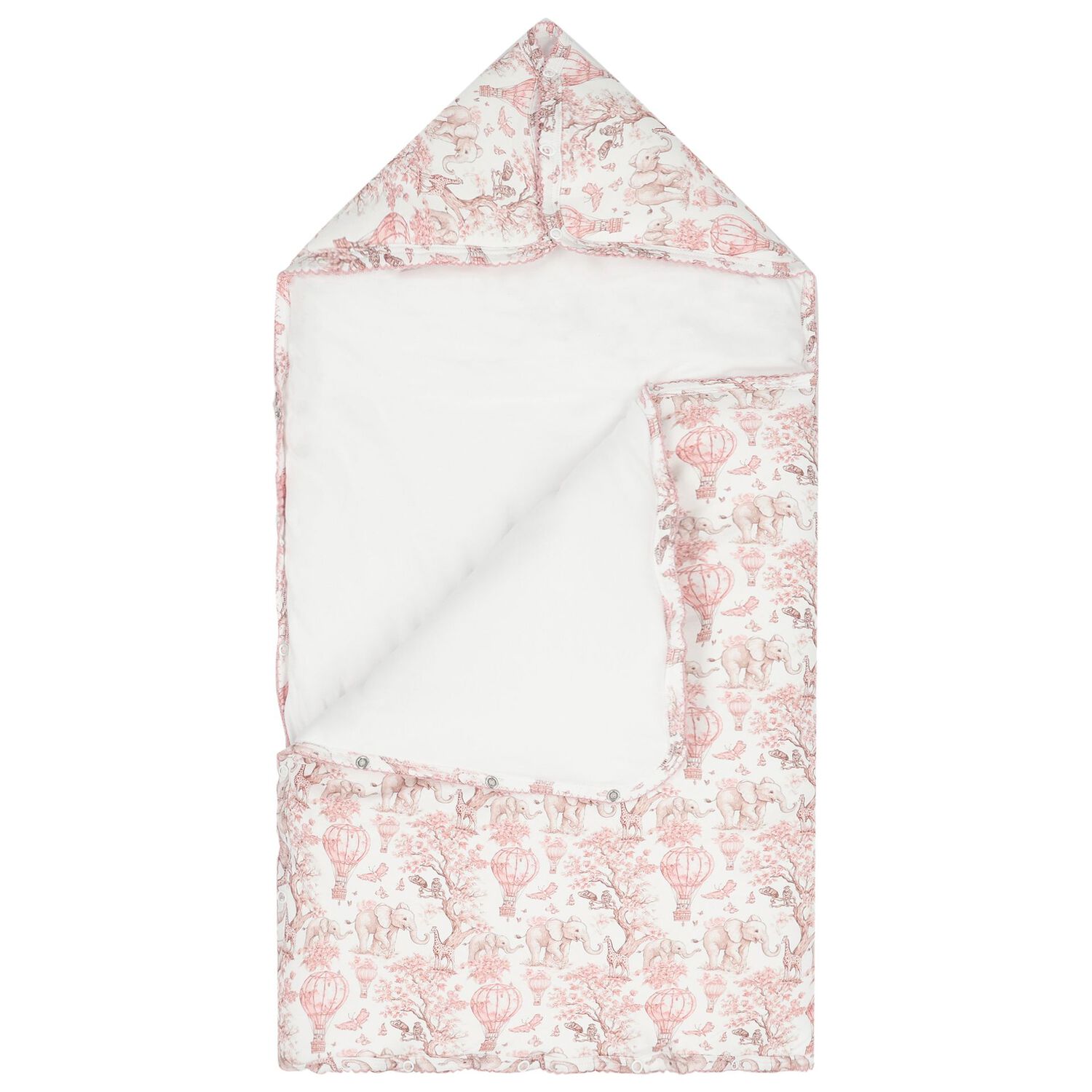 مدس افريقي للبنات باللونين الأبيض والوردي, 1, hi-res