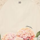 Girls Beige Floral Striped Dress, 1, hi-res