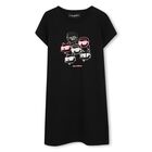 Girls Black Choupette & Karl T-Shirt Dress, 1, hi-res