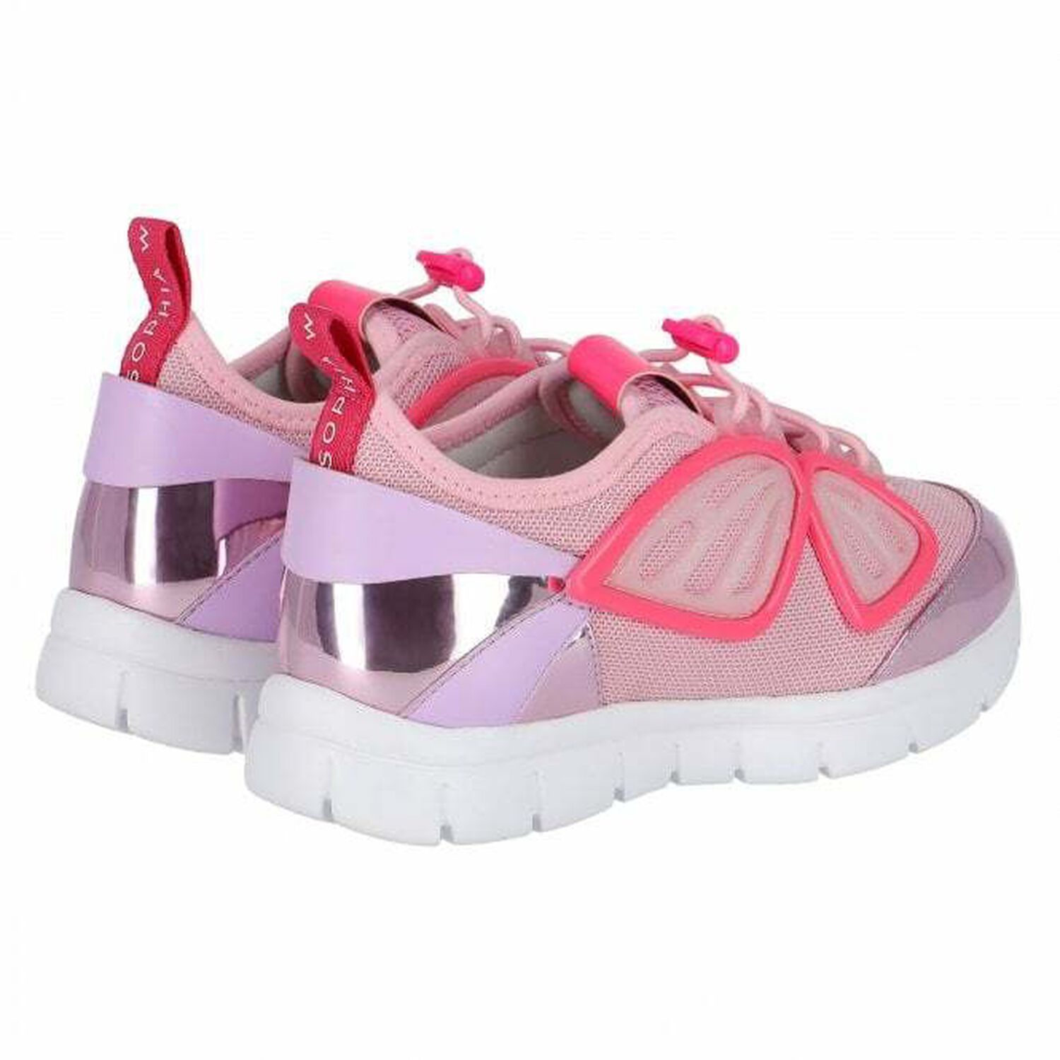 Girls Pink & Lilac Fly By Trainers, 1, hi-res image number null