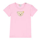Baby Girls Pink Teddy T-Shirt, 2, hi-res