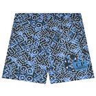 Boys Blue Logo Swim Shorts, 1, hi-res