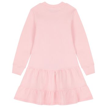 Girls Pink Popcorn Logo Dress
