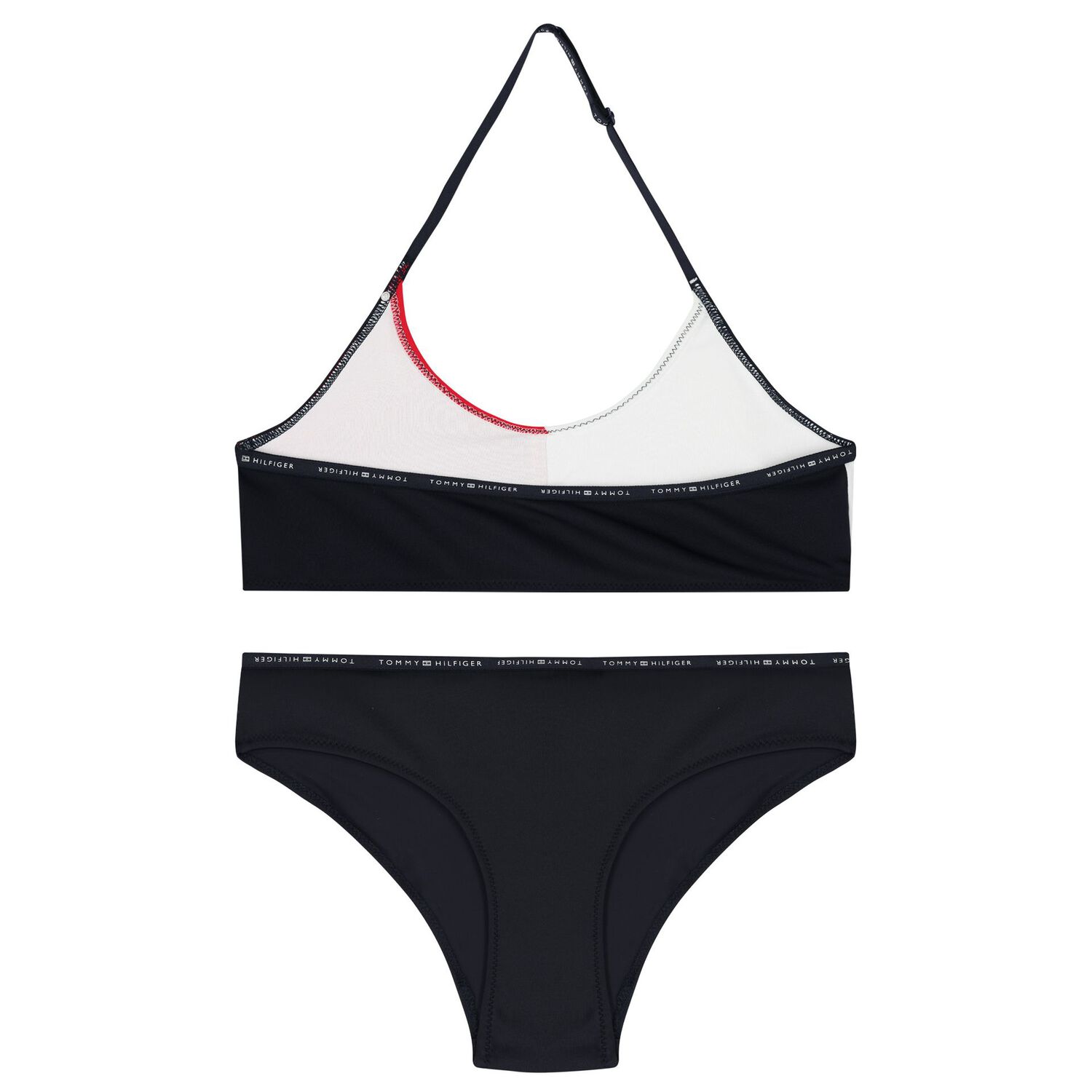 Girls Navy Colourblock Bikini, 1, hi-res image number null