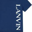 تيشيرت بالشعار باللون الازرق للاولاد, 1, hi-res