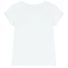 Girls White Cherry T-Shirt, 1, hi-res