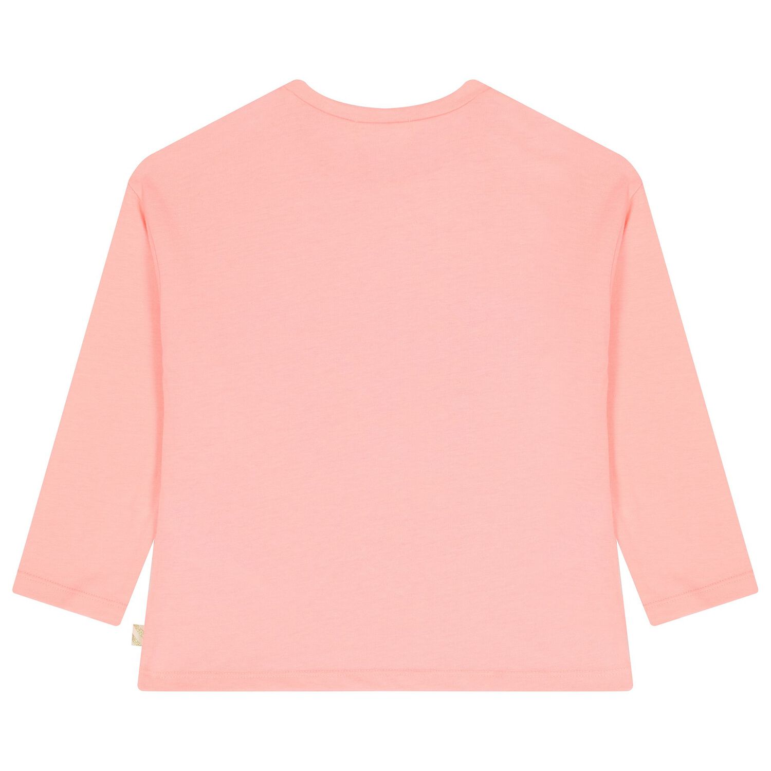 بلوزة بأكمام طويلة على شكل فراشة باللون الوردي للبنات, 1, hi-res