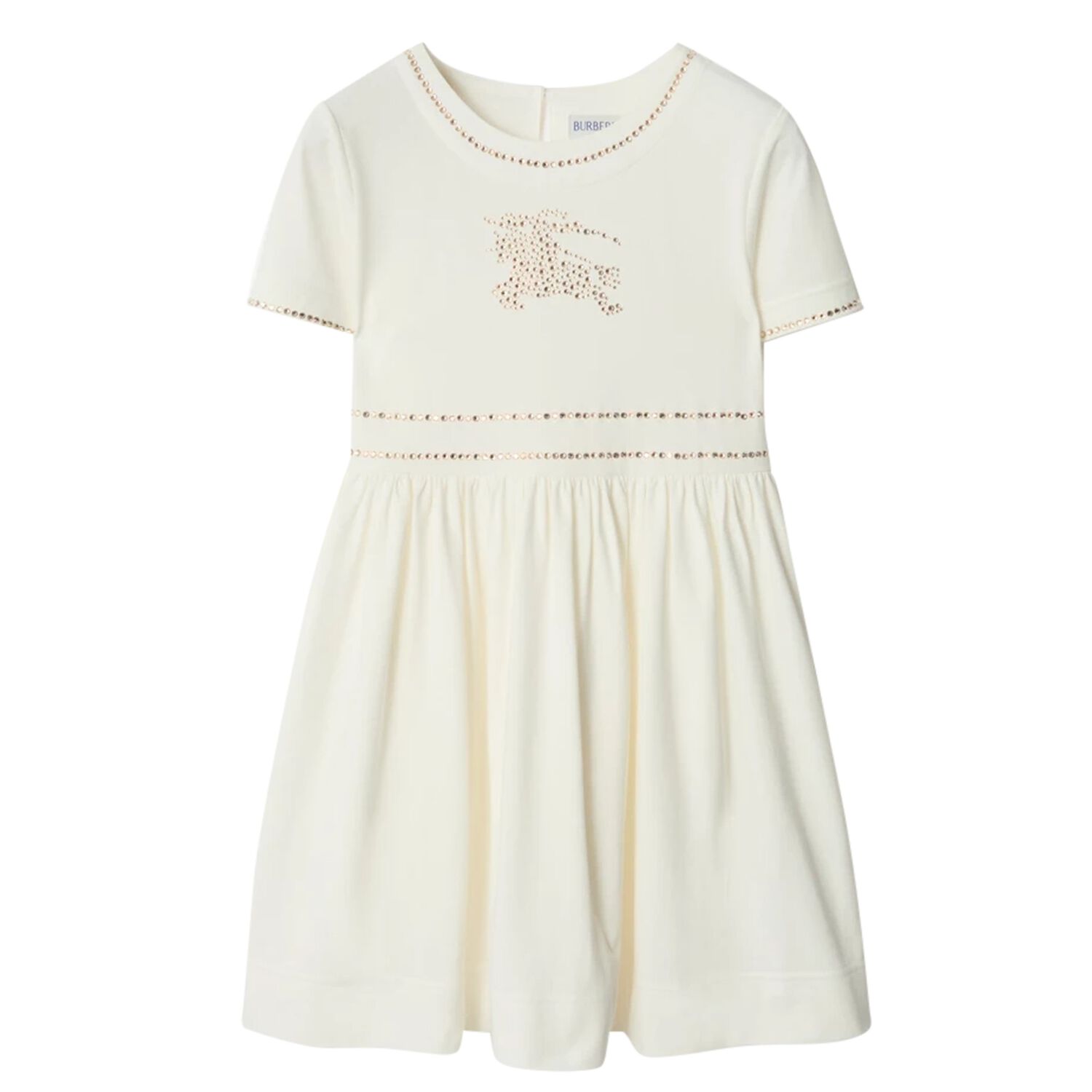 Girls Ivory Equestrian Knight Dress, 1, hi-res