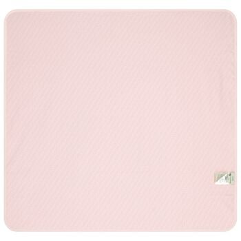 بطانية باللون وردية بشعار خاص 