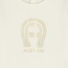 Ivory & Gold Logo Babygrow, 1, hi-res