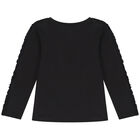 توب باللون الاسود للبنات, 1, hi-res