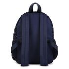 Girls Navy Blue Embellished Backpack ( 35cm ), 1, hi-res