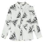 Boys White Logo Shirt, 1, hi-res