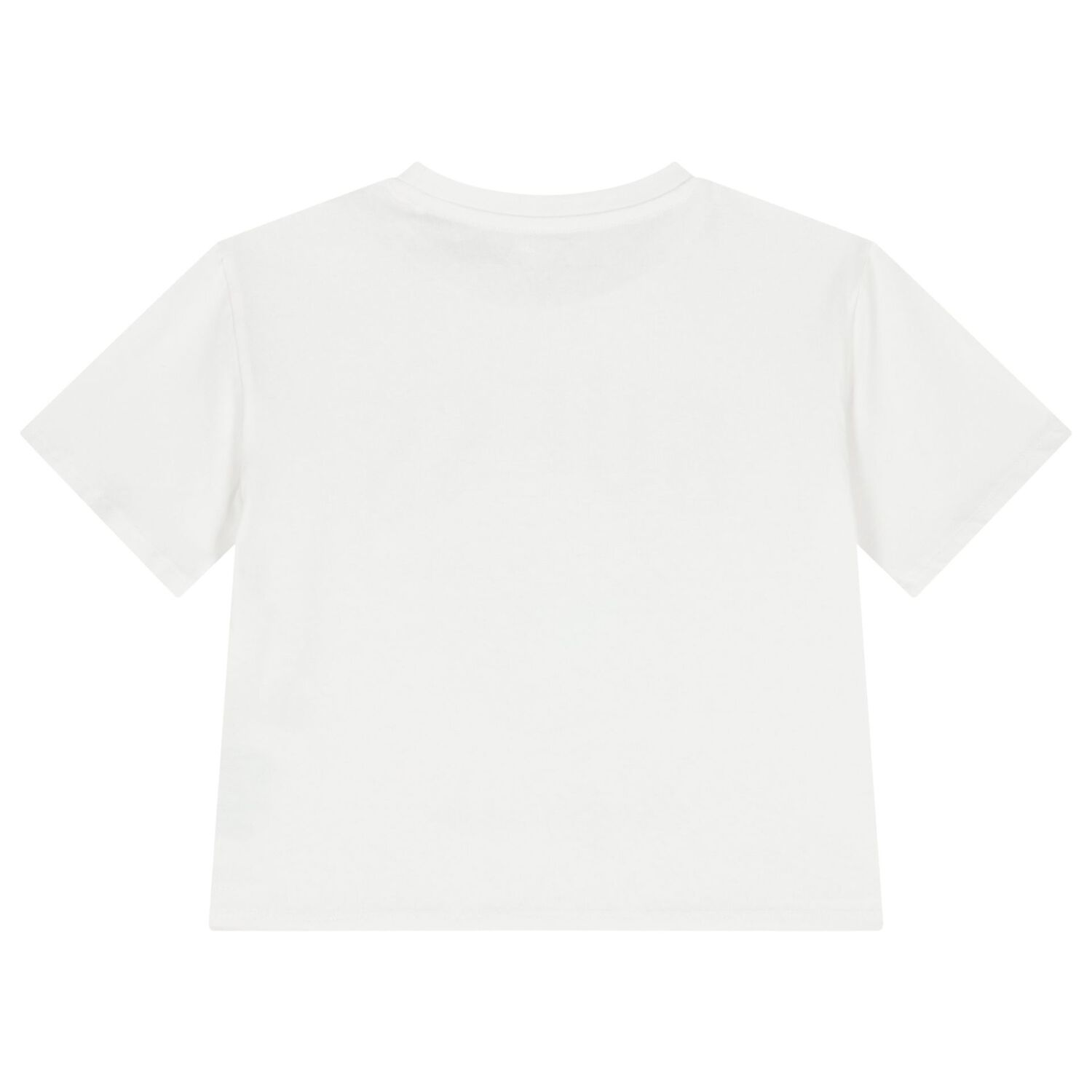 Girls White Teddy Bear Logo T-Shirt, 1, hi-res