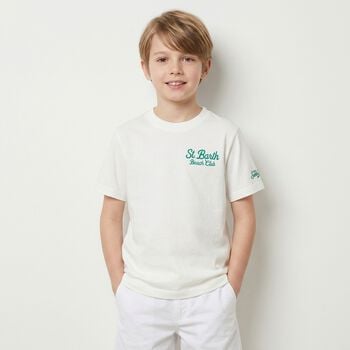 Boys White Logo T-Shirt