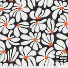 Girls White & Black Floral Canvas Dress, 1, hi-res