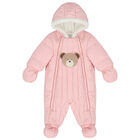 بدلة ثلج بنات باللون الوردى, 1, hi-res