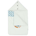 Baby Boys Ivory & Blue Logo Nest, 1, hi-res