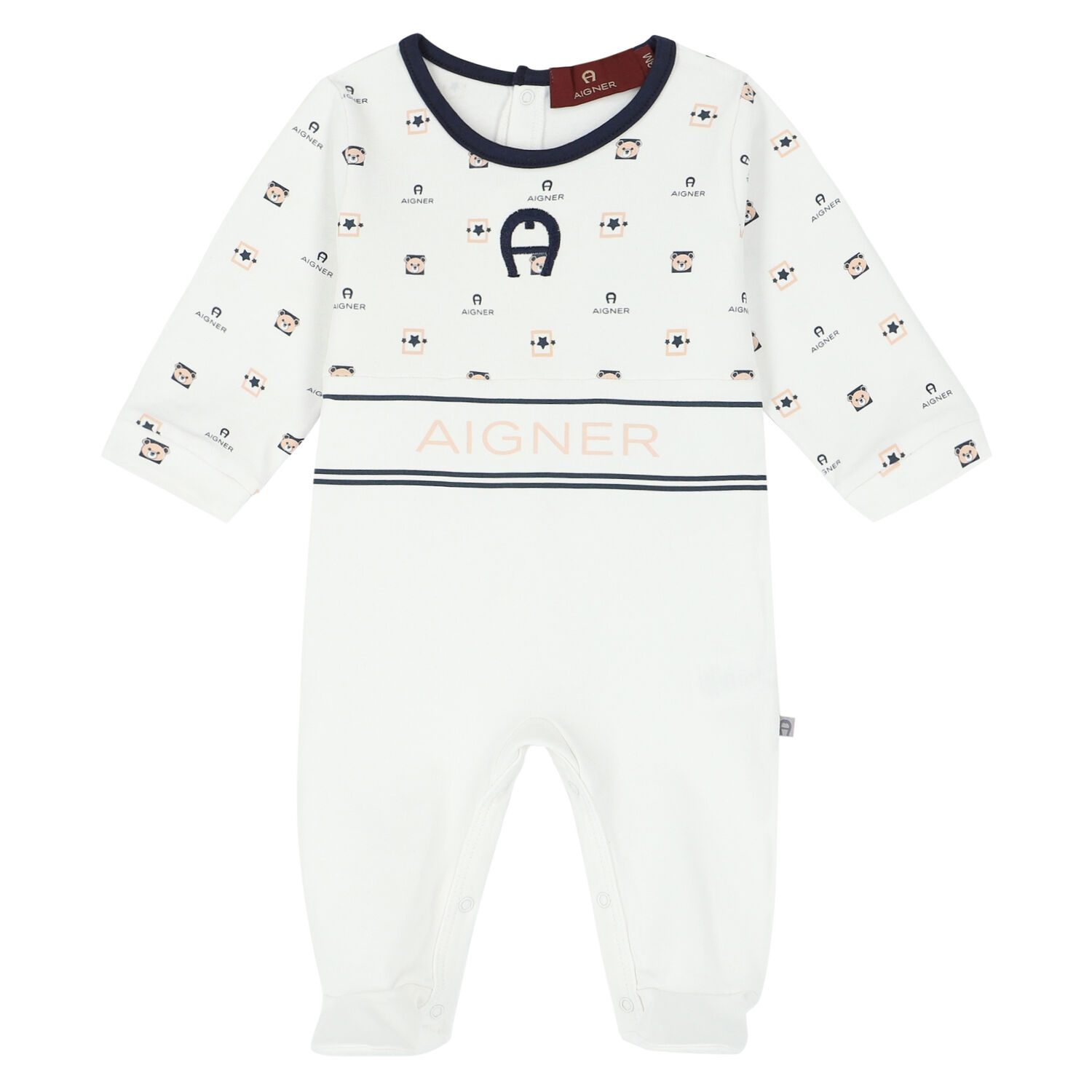 أفرول بالشعار باللون الأبيض, 1, hi-res