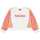 Girls White Logo Sweatshirt, 1, hi-res