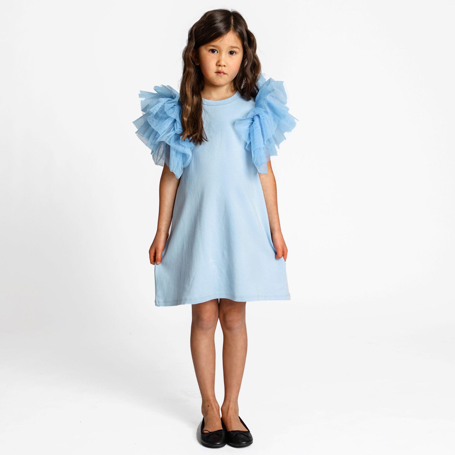 Girls Blue Tulle Dress, 2, hi-res image number null