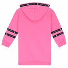 فستان بالشعار باللون الزهرى والذهبى للبنات, 1, hi-res