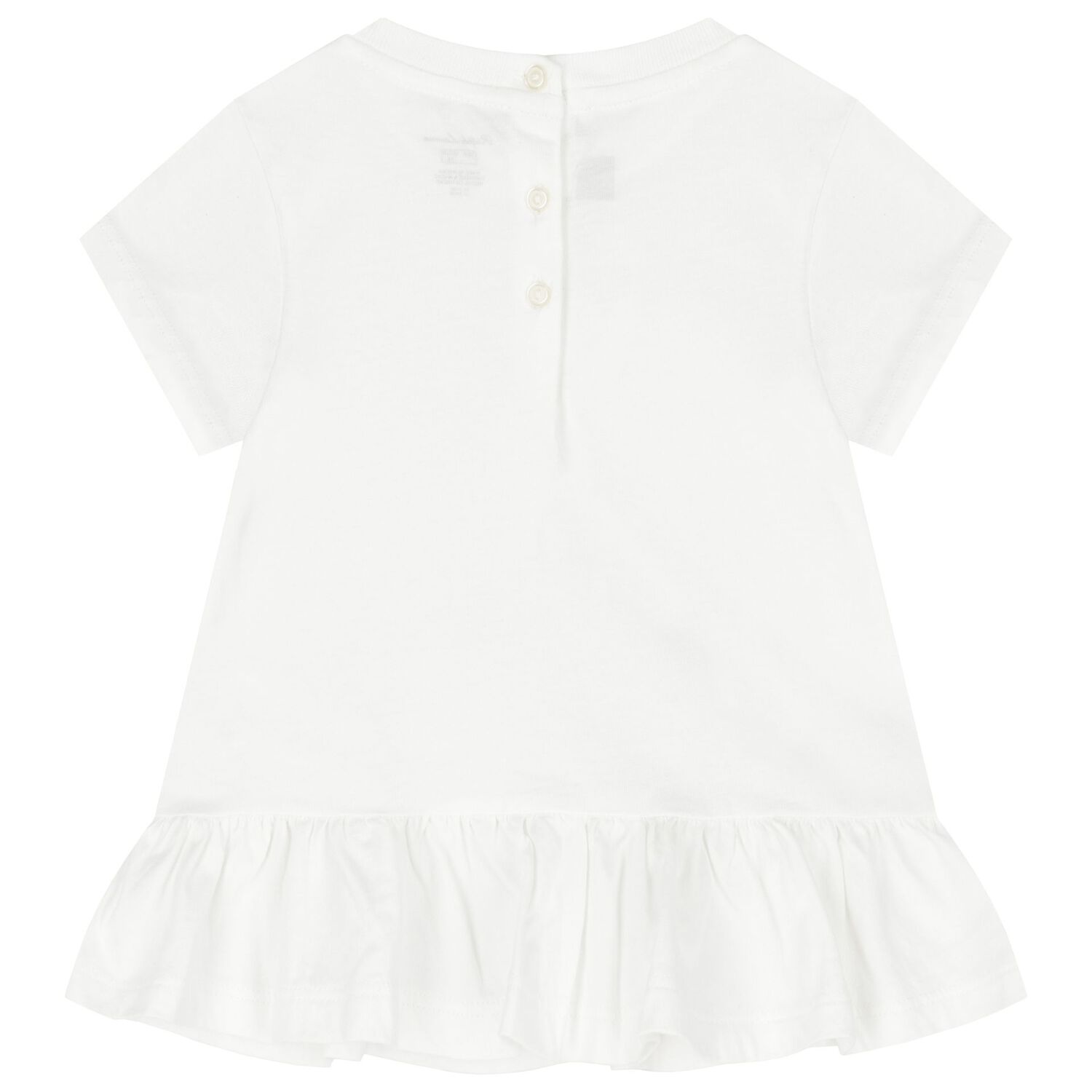 Baby Girls White & Navy Polo Bear Leggings Set, 1, hi-res