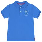 تيشيرت بولو بالشعار باللون الازرق , 2, hi-res
