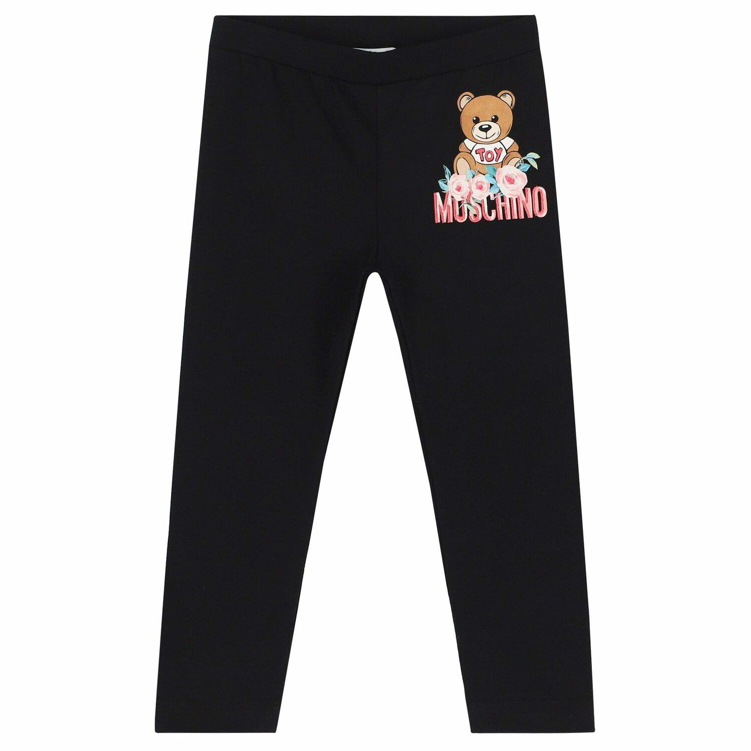 Younger Girls Pink & Black Logo Leggings Set, 1, hi-res