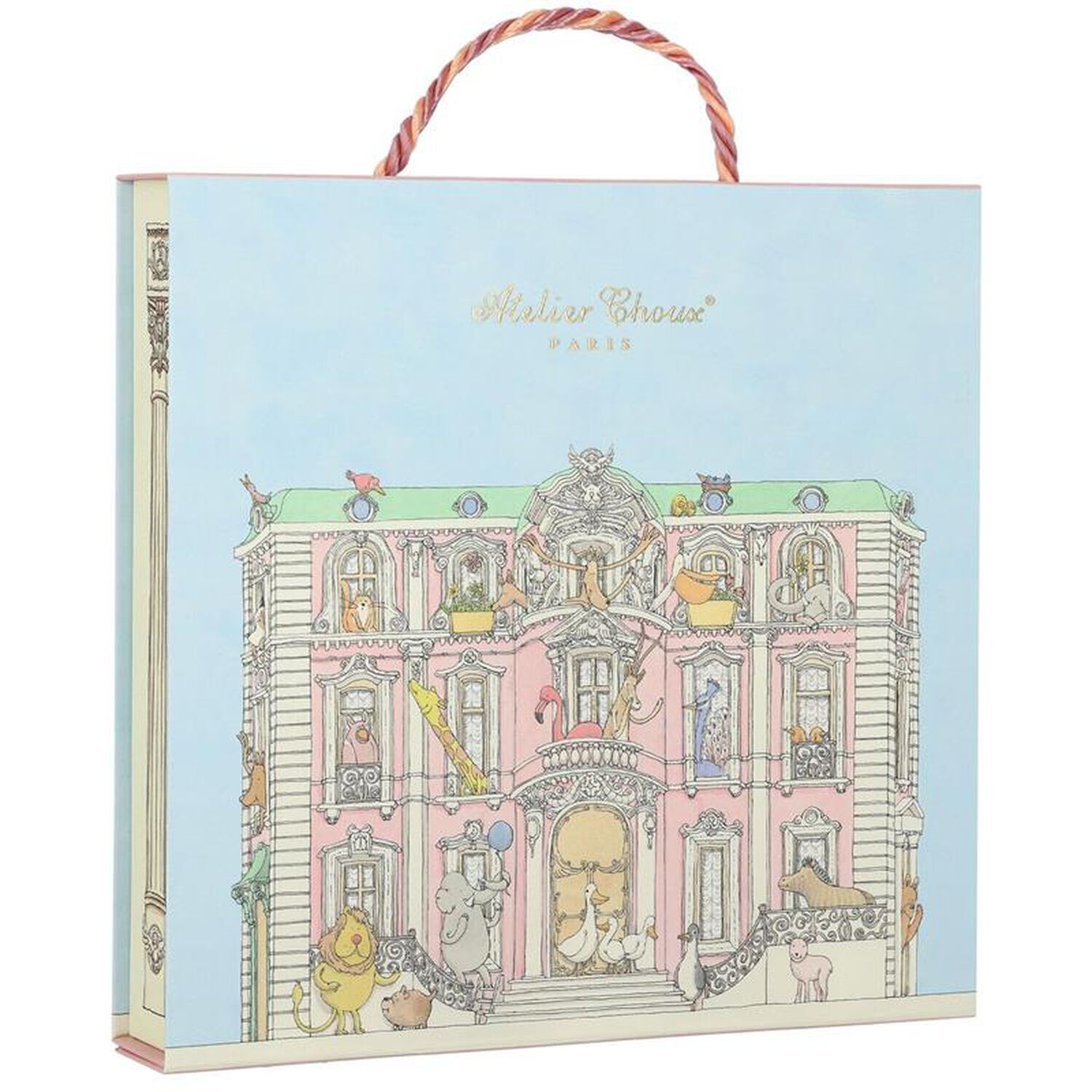 طقم هدايا أولاد قماط ومريلة باللون العاجى والأزرق للأطفال, 1, hi-res image number null