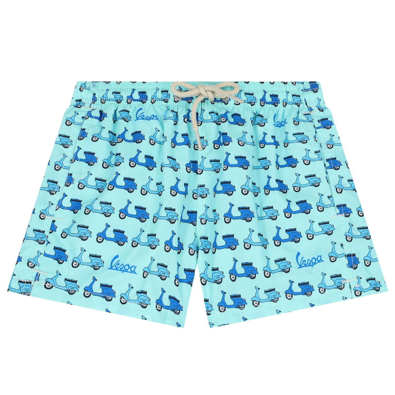 Boys Aqua Vespa Swim Shorts, 1, hi-res