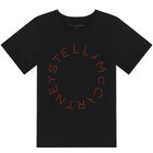 Boys Black Logo T-Shirt, 1, hi-res