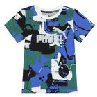 تيشيرت بالشعارمتعدد الألوان للأولاد , 1, hi-res