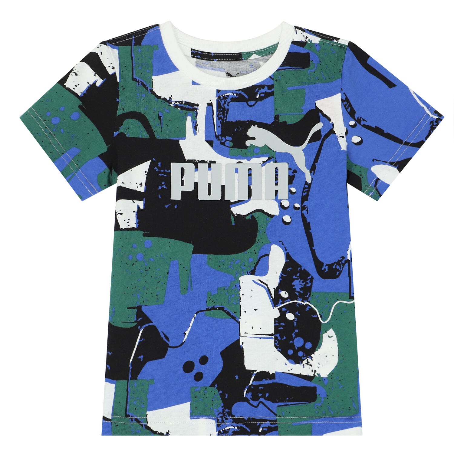 تيشيرت بالشعارمتعدد الألوان للأولاد , 1, hi-res