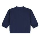 Younger Boys Navy Blue Tiger Logo Tracksuit, 1, hi-res