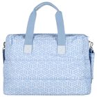 Baby Boys Blue Geometric Changing Bag, 2, hi-res