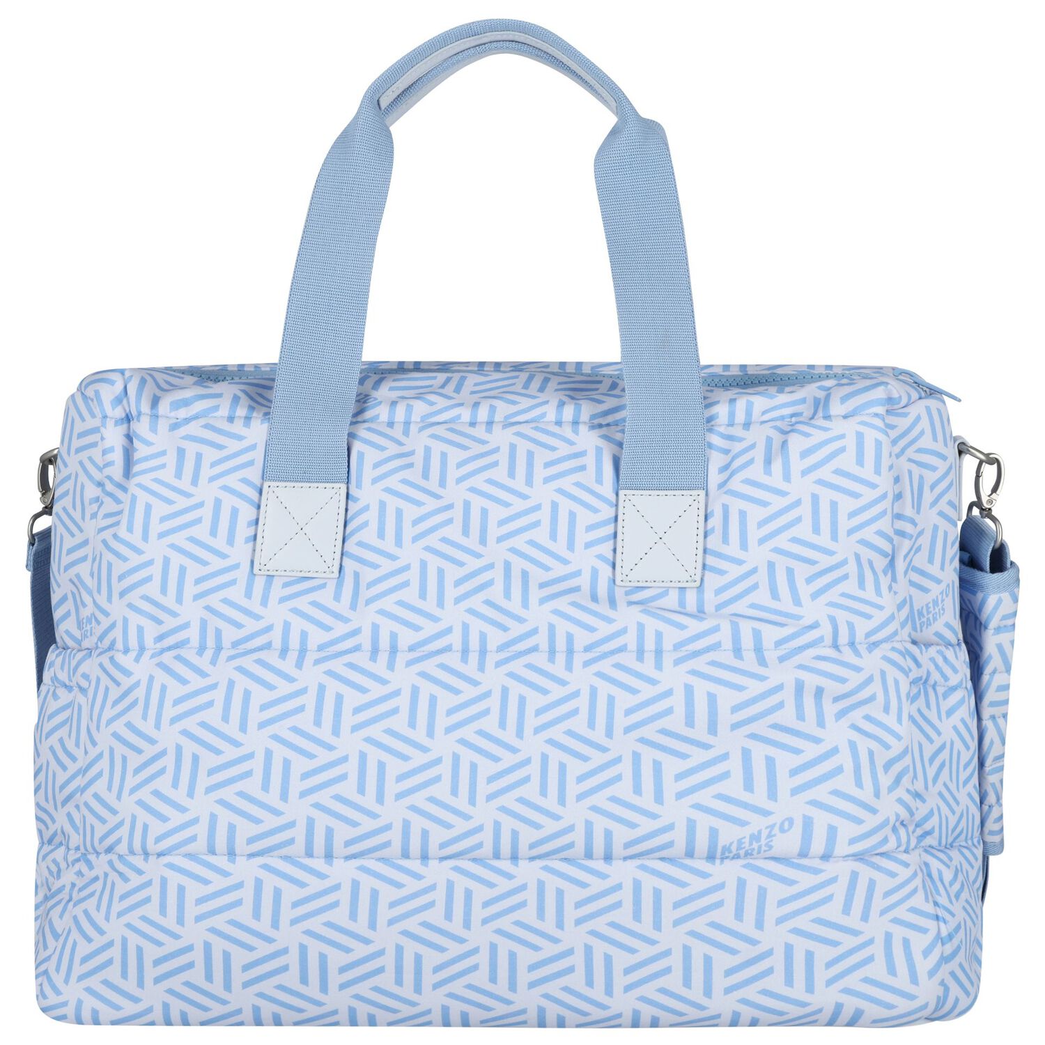 Baby Boys Blue Geometric Changing Bag, 2, hi-res